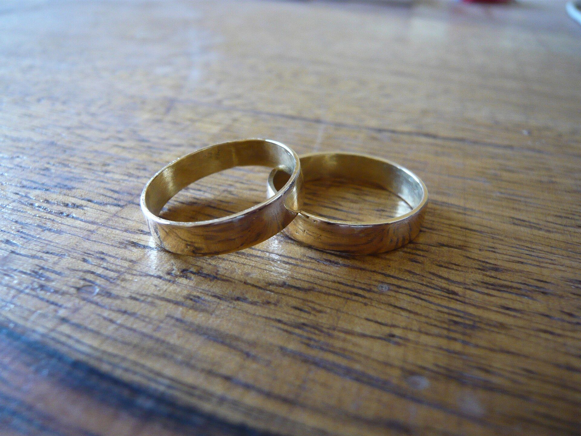 Two wedding bands resting side by side. A Wikimedia Commons photograph on Brent O'Mara Insights.