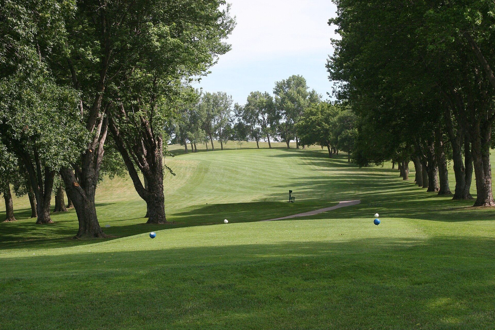 A fairway and green on a golf course in Beemer Nebraska. A Wikimedia Commons photograph on Brent O'Mara Insights.