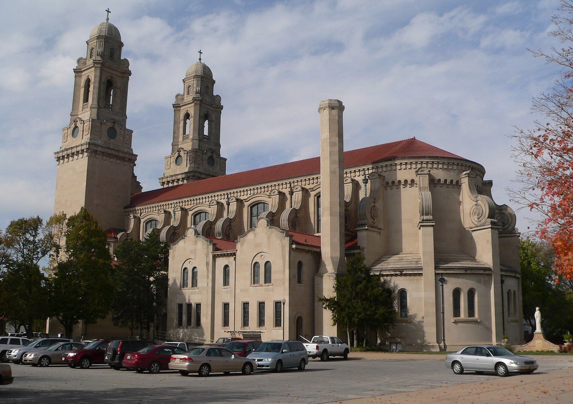 The twin towers of St. Cecilia Cathedral in Omaha. A Wikimedia Commons photograph on Brent O'Mara Insights.