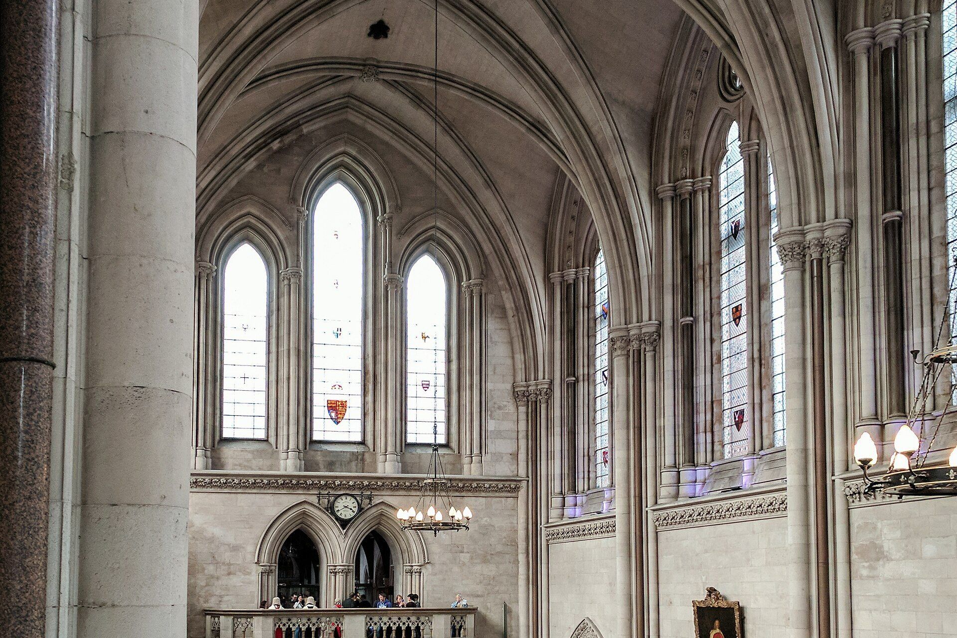 The vaulted main hall of the Royal Courts of Justice in London. A Wikimedia Commons photograph on Brent O'Mara Insights.